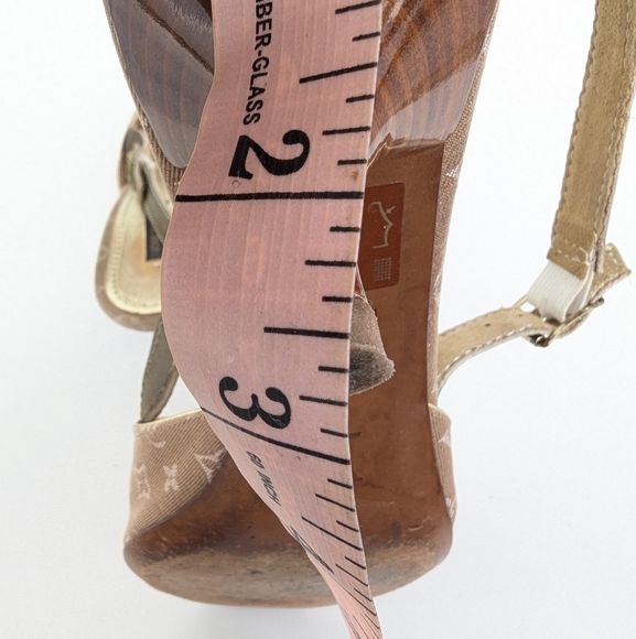 LOUIS VUITTON MONOGRAM WOMEN'S HEELS SANDALS - Picture 14 of 14